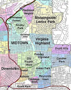 Old Fourth Ward and Eastside neighborhoods