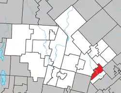 Location within Les Laurentides RCM