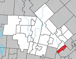 Location within Les Laurentides RCM