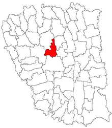 Location in Galați County