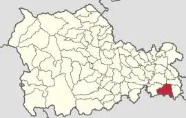 Location in Neamț County