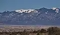 Southwest aspect of Vallecito Mountain centered on the skyline.(Pueblo Peak in the upper right corner)