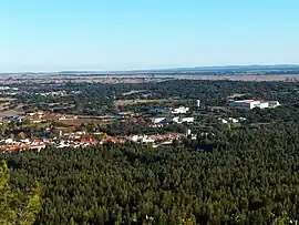 The village of Valverde, as seen from the Castle of Giraldo, Nossa Senhora da Tourega