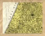 A 1906 cadastral map of Covert Township, showing property lines and names of rural landowners