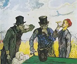 Vincent van Gogh, Men Drinking (after Daumier), 1890,  The Art Institute of Chicago, Illinois (F667)