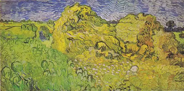 Field with Stacks of Grain, July 1890, Beyeler Foundation, Riehen, Switzerland (F809)