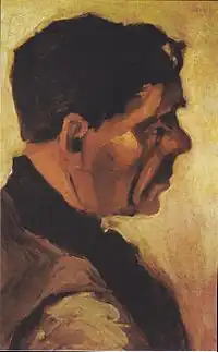 Head of a Man, 1885, Kröller-Müller Museum, Otterlo, Netherlands (F168)