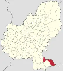 Location in Mureș County