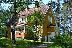 A traditional Finnish house from the beginning of 20th century in Jyväskylä