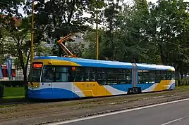 New Vario LF2 plus tram with city colors