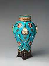 Islamic inspiration: Vase, c.1867, porcelain, Metropolitan Museum of Art