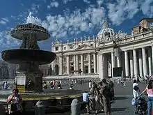 Fountains of St. Peter's Square by Carlo Maderno (1614) and Bernini (1677)