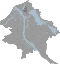 Location of Vecdaugava in Riga