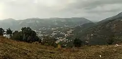 A view of Arienzo from the hill where its castle is located