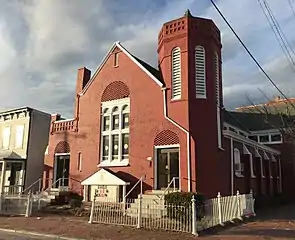 Venable Street Baptist Church - 1891. The church was designed by M. J. Dimmock and built by D. Wiley Davis.