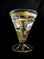 Venetian goblet made in Italy in the early 19th century