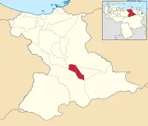 Location in Anzoátegui