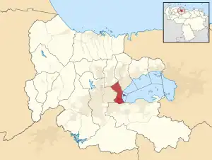 Location in Carabobo