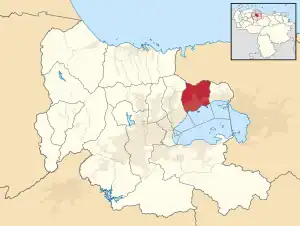 Location in Carabobo