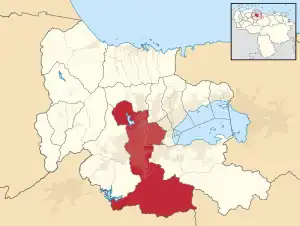 Location in Carabobo