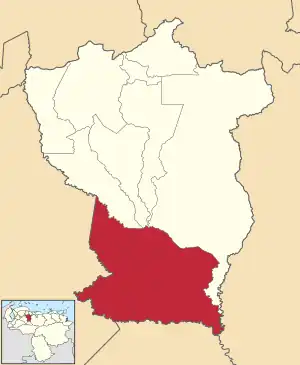 Location in Cojedes