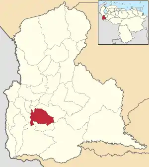 Location in Táchira