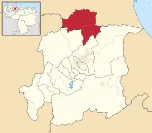 Location in Yaracuy