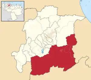 Location in Yaracuy