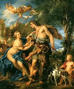 Venus and Adonis (1792) by François Lemoyne