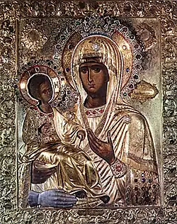 Icon of Panagia Tricherousa ("Three-handed Theotokos").