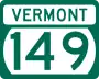 Route 149 marker