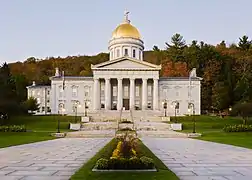 Image 34The gold leaf dome of the neoclassical Vermont State House (Capitol) in Montpelier (from Vermont)