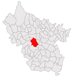 Location in Buzău County