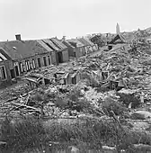 Devastation in Westkapelle after bombardment.