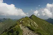 Viștea Mare as seen from Moldoveanu