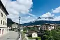 Via Roma. View on Mount Vallazza