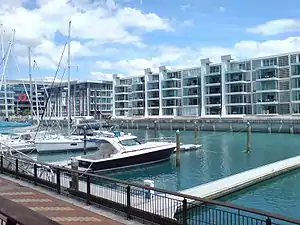 Lighter Basin area, at the western edge of the Viaduct Harbour