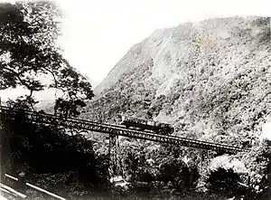 A viaduct on the Corcovado Rack Railway