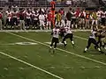 Vick scanning the field against the New Orleans Saints