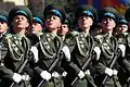 Air Force Cadets during the 2012 Moscow Victory Day Parade wearing the former dress uniform