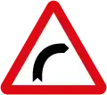 Curve to right