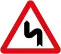 Double curve, first to left