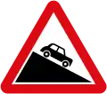 Steep descent