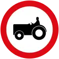 20e) — No entry for power driven agricultural vehicles