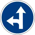 Go straight or turn left