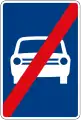 End of road for motor vehicles