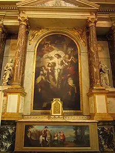 “Christ appears to sainte Thérèse d'Avila and to Saint John of the Cross” (c. 1676)  (right transept chapel ) (Jean-Baptiste Corneille (1649-1695)