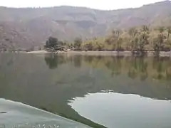 View From Boat Journey towards caves