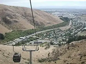 View from gondola into Heathcote Valley