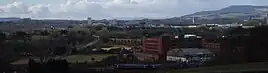 View towards Glenrothes seen from St. Drostan's Cemetery, Markinch